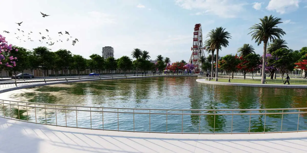 Cồn Khương Diamond City 6 Hồ điều hòa Dự án Cồn Khương Diamond City Cần Thơ