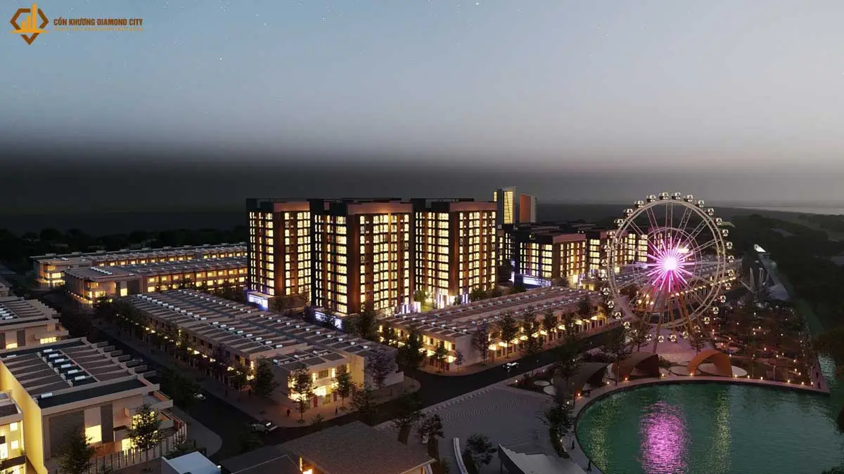 Cồn Khương Diamond City 9 Toàn Khu Căn hộ Cồn Khương Diamond City Cần Thơ