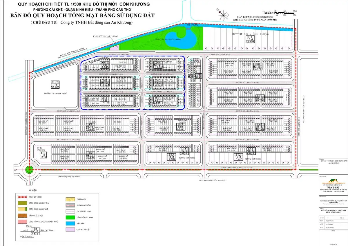 Cồn Khương Diamond City 11 Mặt bằng Phân lô Dự án Cồn Khương Diamond City Cần Thơ