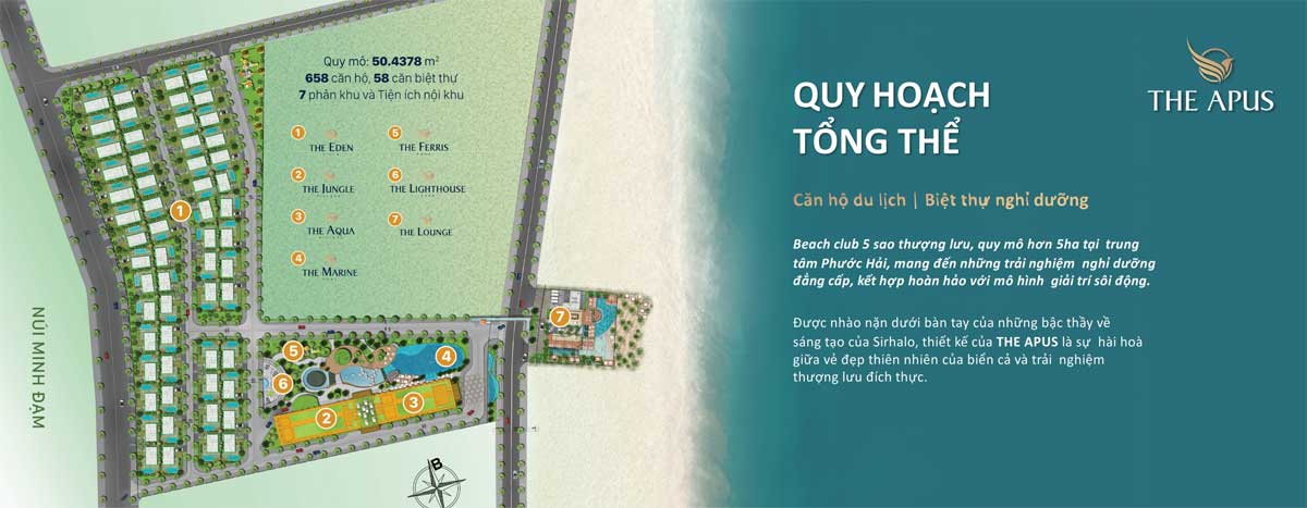 Quy hoạch Tổng thể Dự án The Apus Long Hải