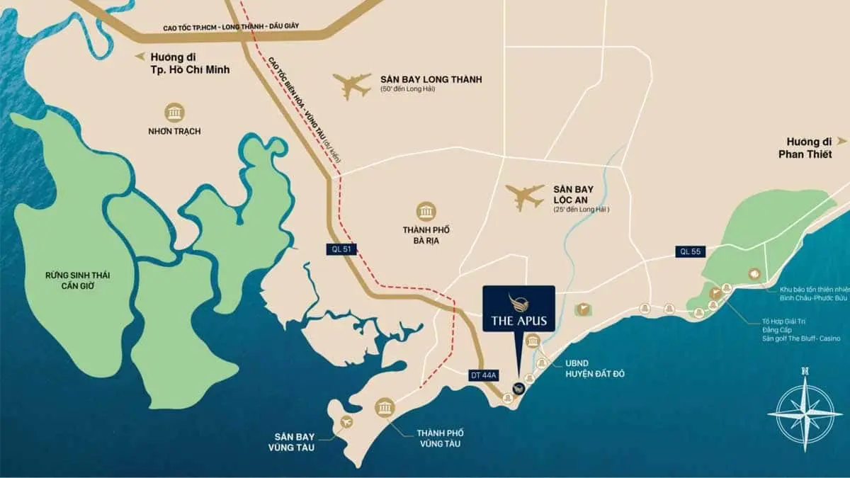 THE APUS PHƯỚC HẢI 3 Vị trí Dự án The Apus Phước Hải