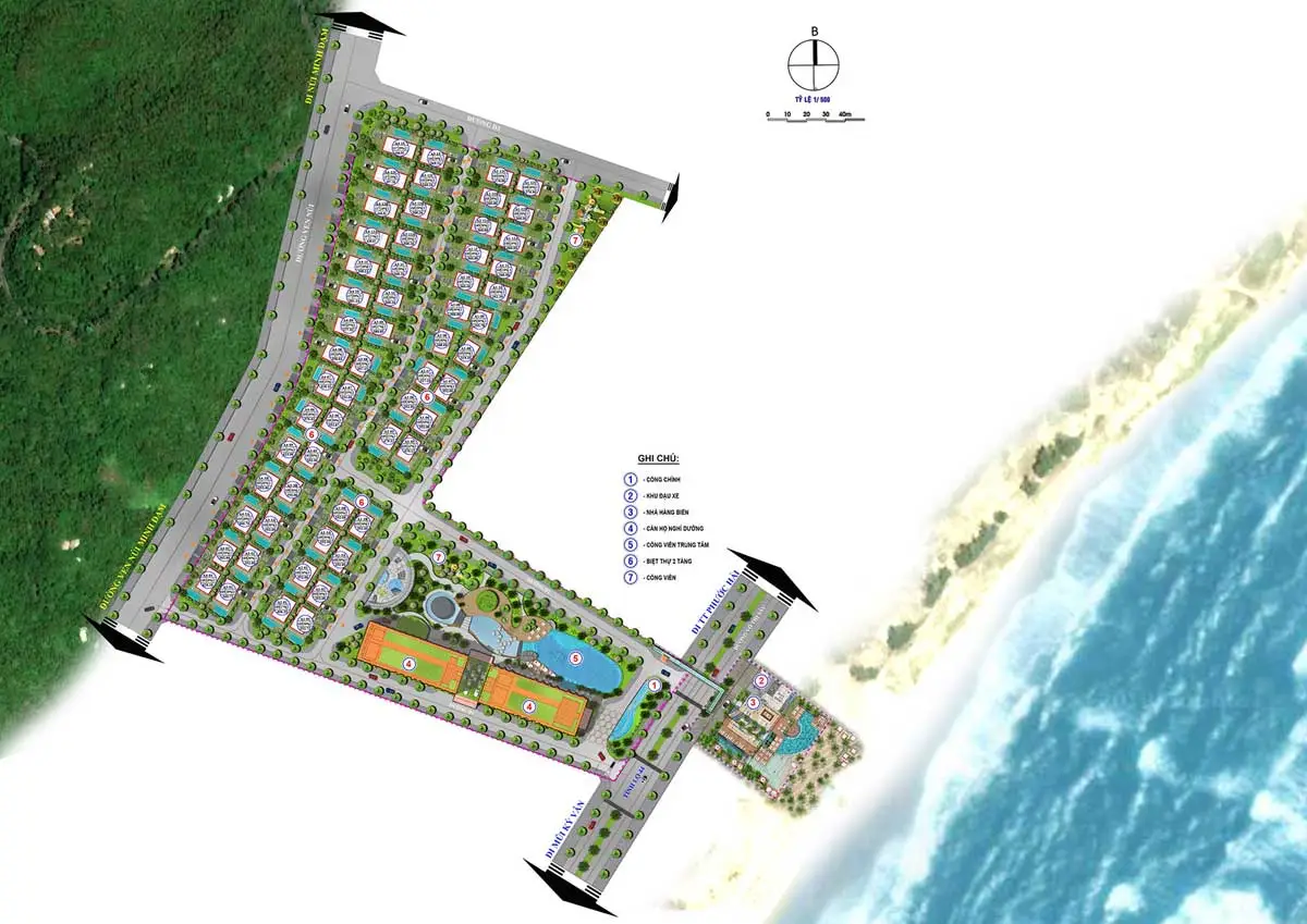 THE APUS PHƯỚC HẢI 10 Mặt bằng Tổng thể Dự án The Apus Long Hải