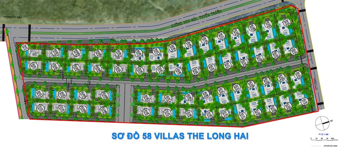 THE APUS PHƯỚC HẢI 14 Mặt bằng Khu Biệt thự Apus Long Hải