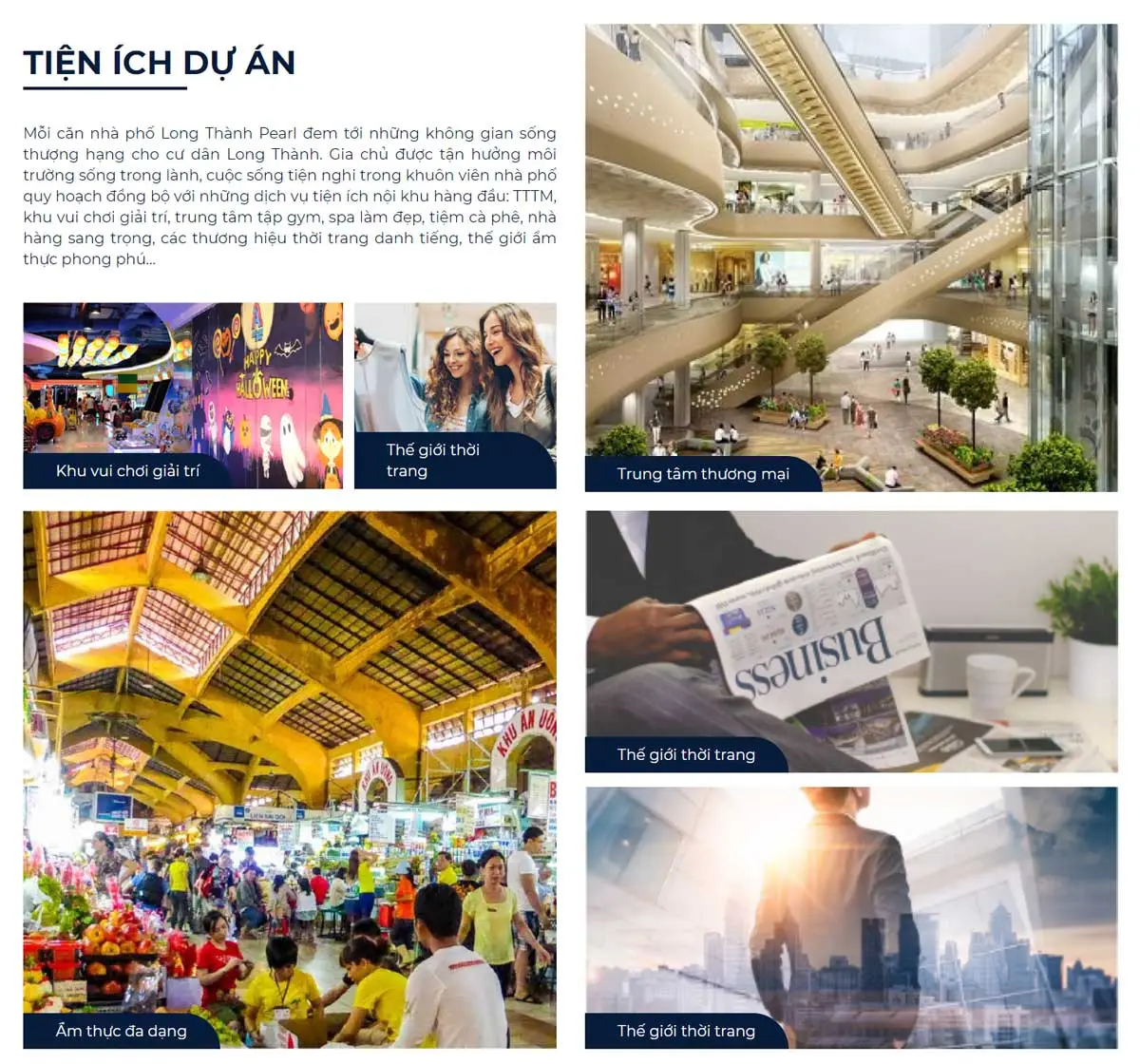 Long Thành Pearl 6 Tiện ích nội khu Dự án Long Thành Pearl