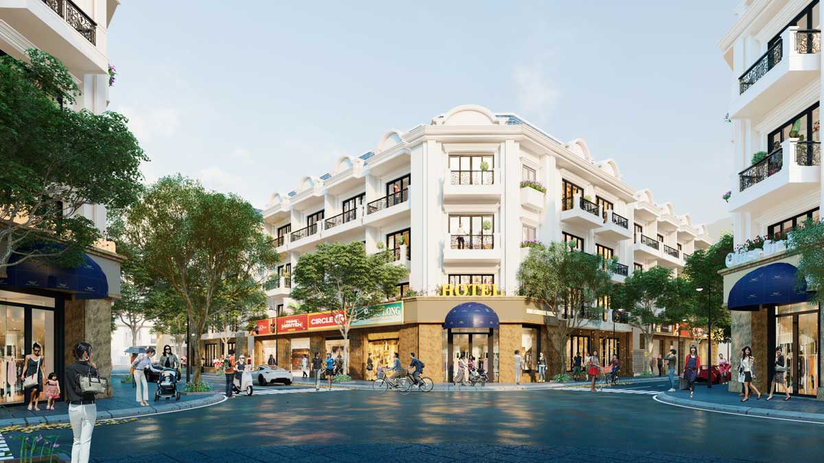 Phối cảnh Shophouse Dự án Galaxy Boulevard Bà Rịa Vũng Tàu