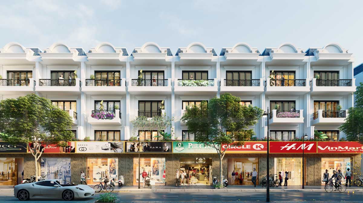 Phối cảnh Nhà phố Dự án Galaxy Boulevard Bà Rịa Vũng Tàu