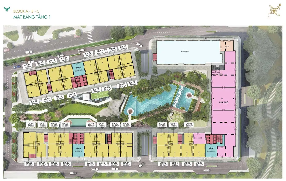 Lavita Thuận An 17 Mặt bằng Tầng 1 Dự án Căn hộ Lavita Thuận An Bình Dương