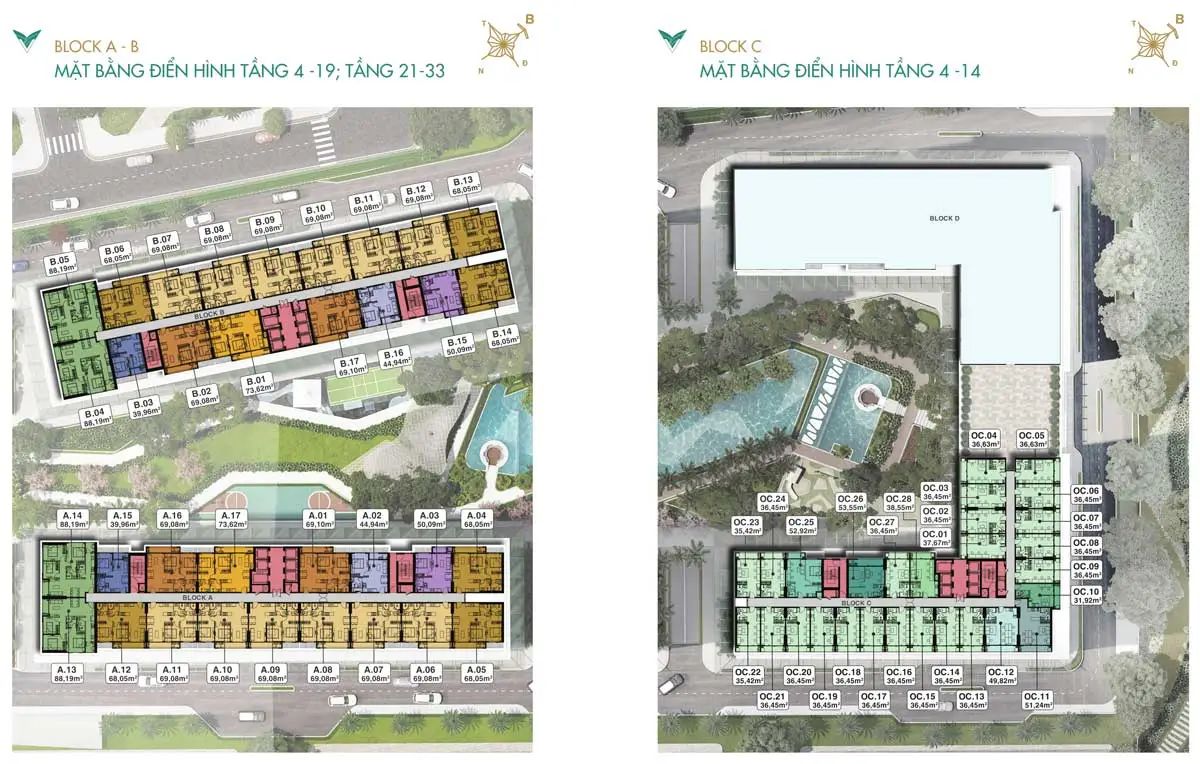 Lavita Thuận An 21 Mặt bằng tầng điển hình Dự án Căn hộ Lavita Thuận An Bình Dương