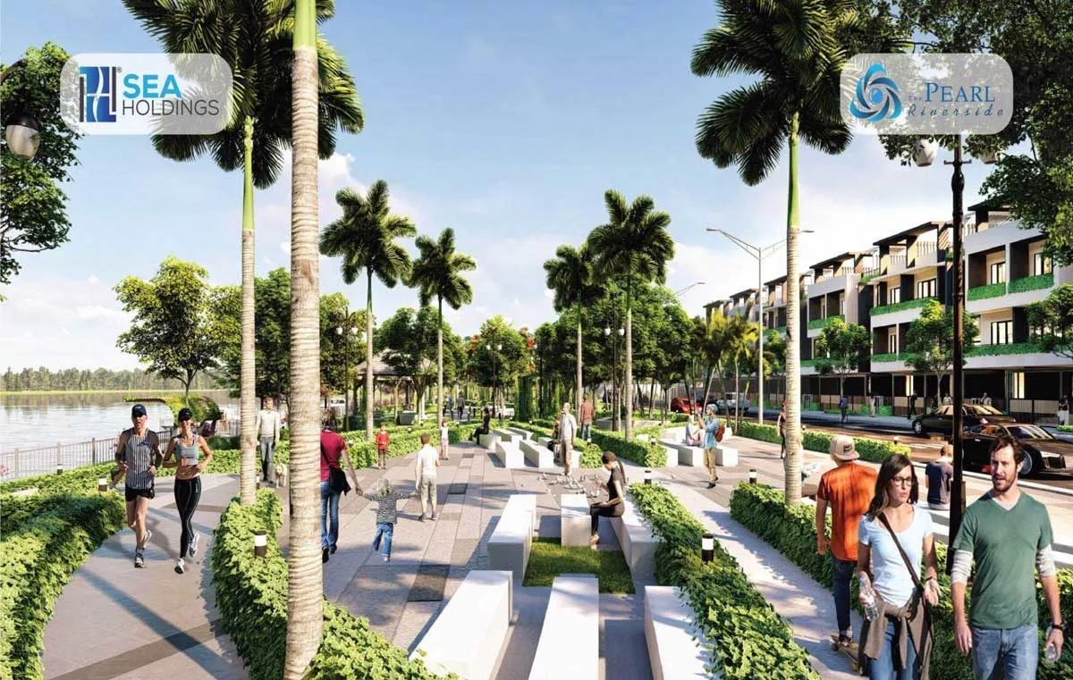 THE PEARL RIVERSIDE LONG AN 9 Khu công viên Dự án Nhà Phố - Biệt thự The Pearl Riverside Bến Lức Long An