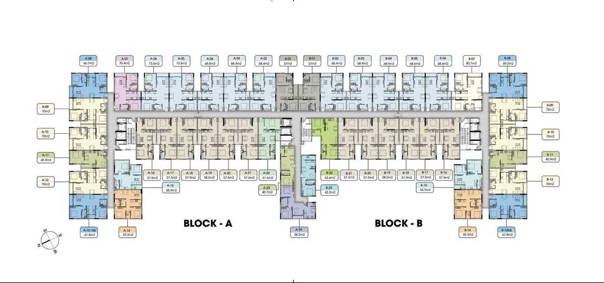 Diyas Tân Sơn 6 Mặt bằng Dự án Căn hộ Diyas Tân Sơn Gò Vấp
