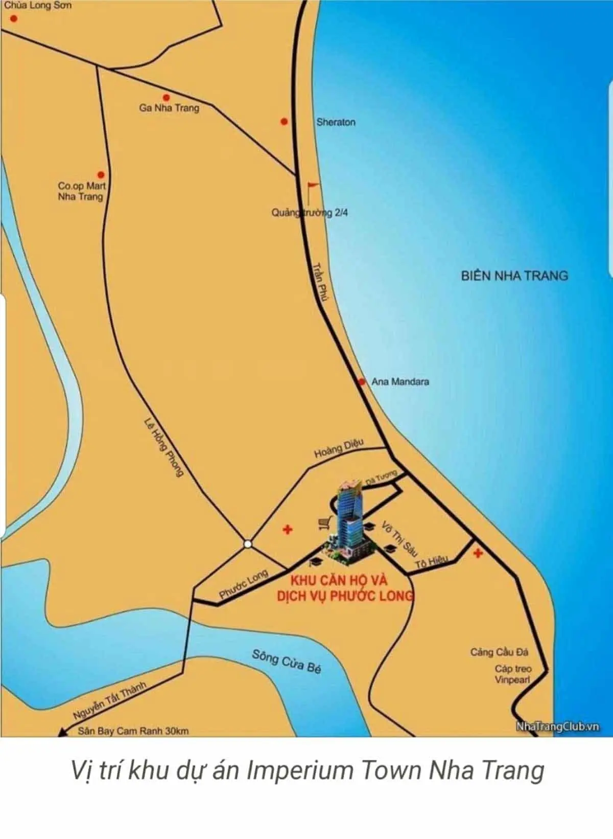 IMPERIUM TOWN NHA TRANG 6 Vị trí Dự án Căn hộ Imperium Town Nha Trang