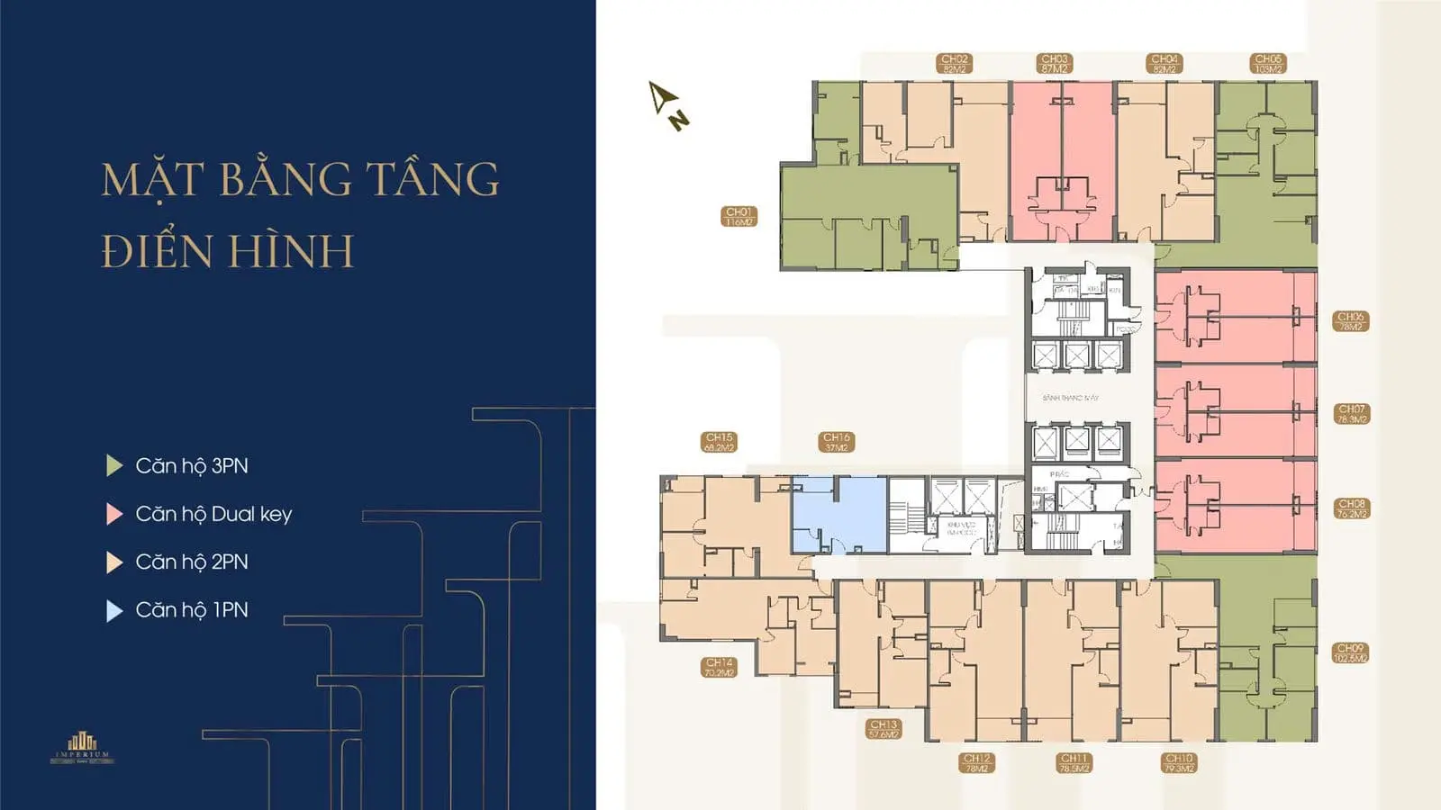 IMPERIUM TOWN NHA TRANG 17 Mặt bằng Tầng Điển Hình Căn hộ Imperium Town Nha Trang