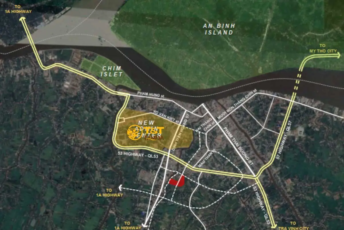 T&T TamDa 3 Vị trí Dự án T&T TamDa Vĩnh Long