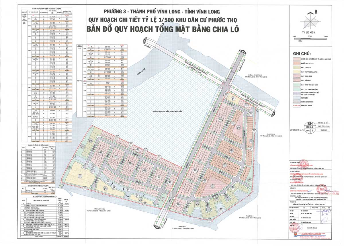 Mặt bằng Tổng thể Dự án T&T TamDa Vĩnh Long