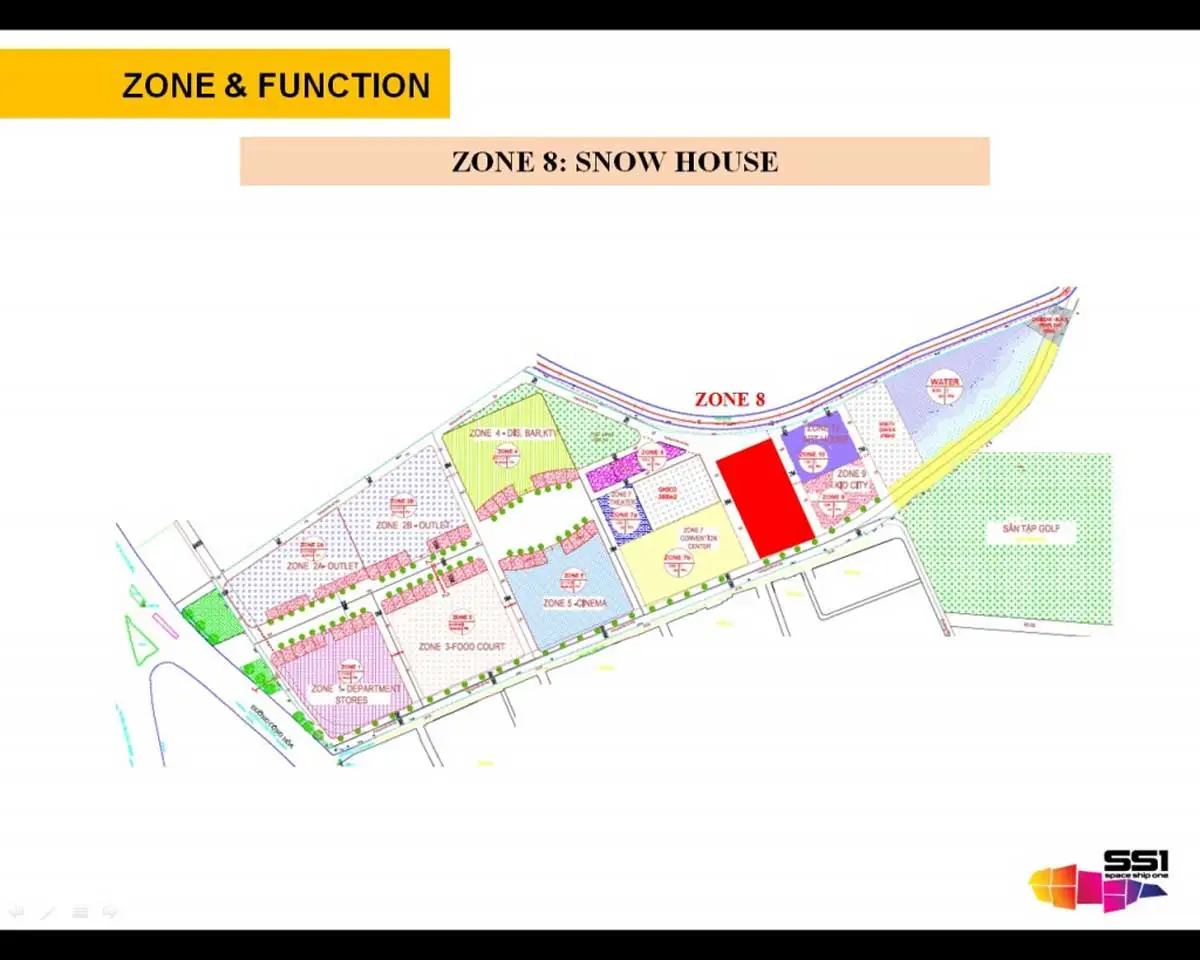 Diyas SS1 Space Ship One 11 Mặt bằng Zone 8: Snow House