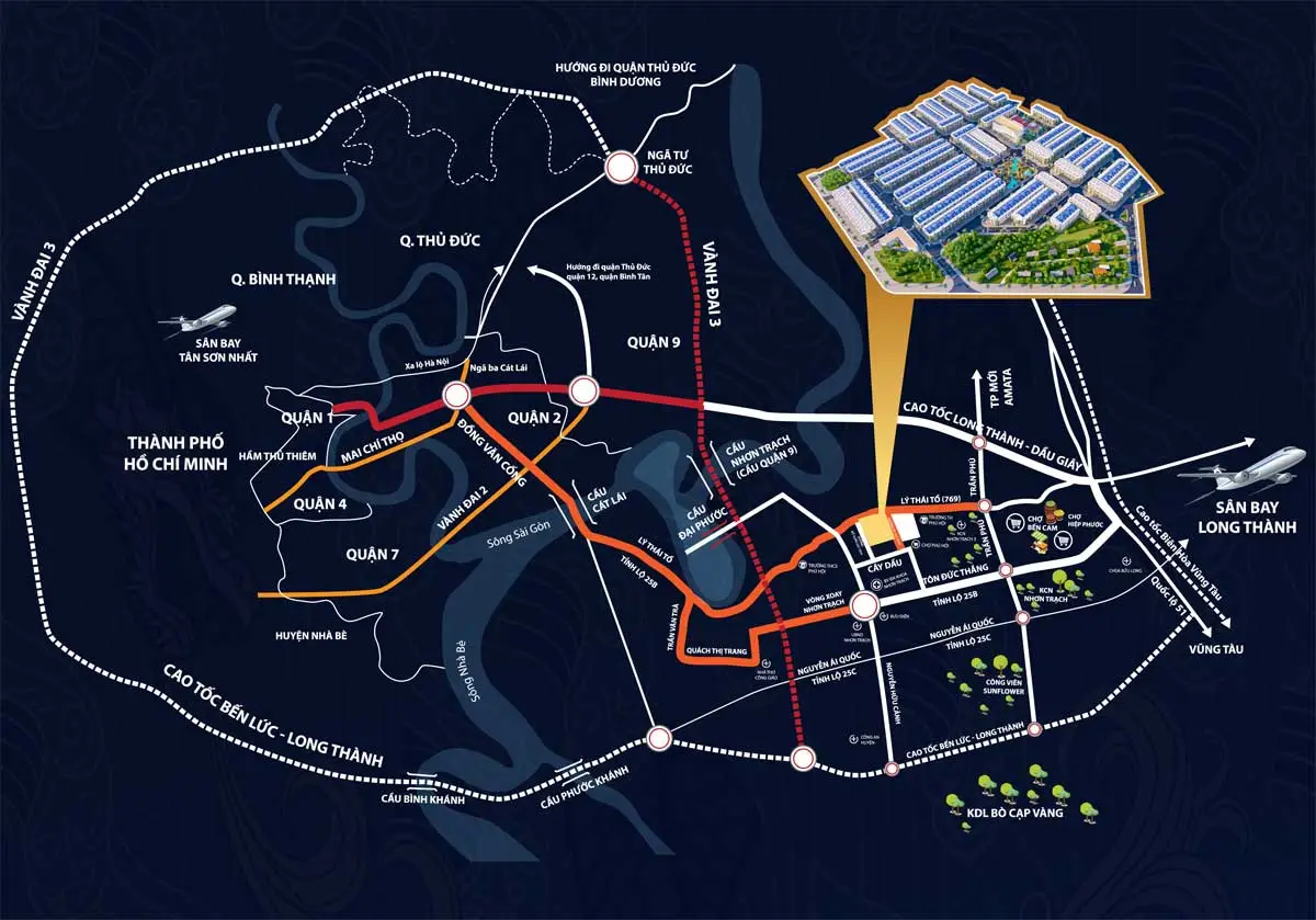 LONG HỘI CENTRAL POINT 3 Vị trí Dự án Long Hội Central Point Nhơn Trạch Đồng Nai