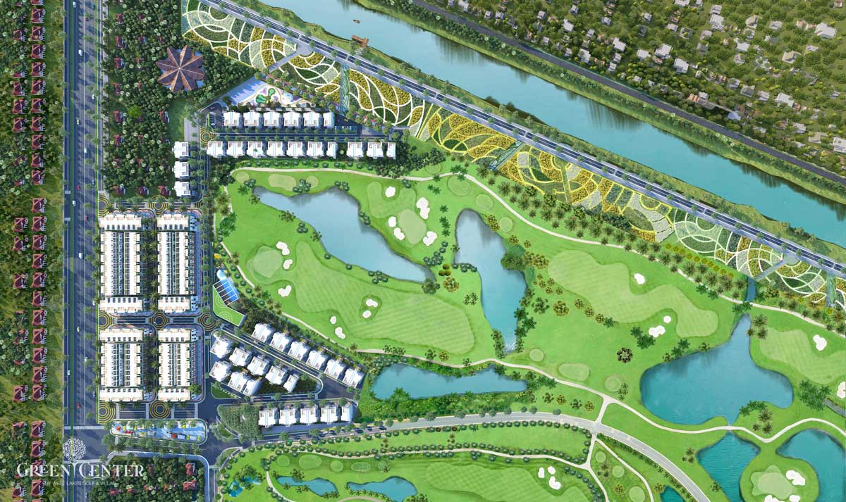 Toàn cảnh Làng sinh thái golf Tây Sài Gòn Green Center