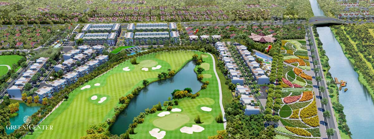 Sân golf Green Center - Làng sinh thái golf Tây Sài Gòn