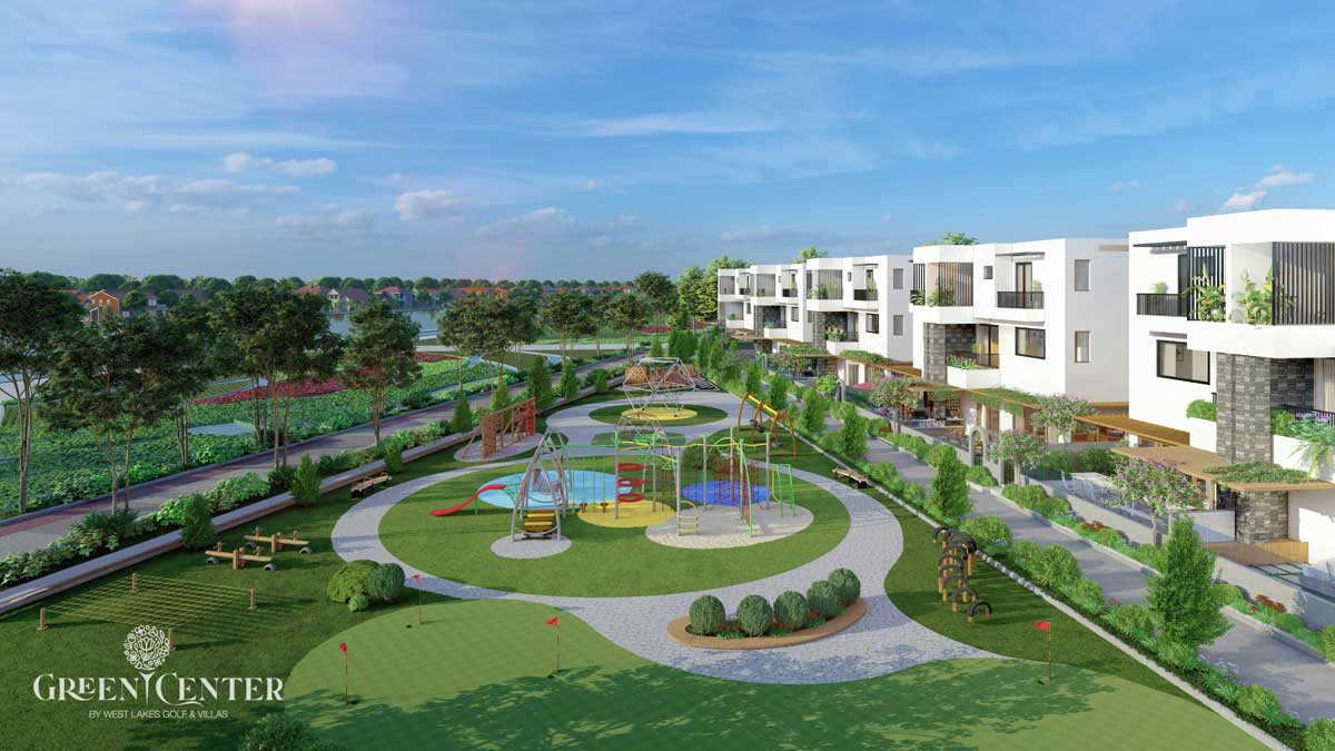 Công viên nhiệt đới Green Center - Làng sinh thái golf Tây Sài Gòn