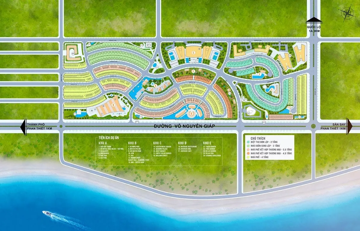 SUMMERLAND MŨI NÉ 3 Tổng thể Dự án Summer Land Resort Mũi Né Phan Thiết