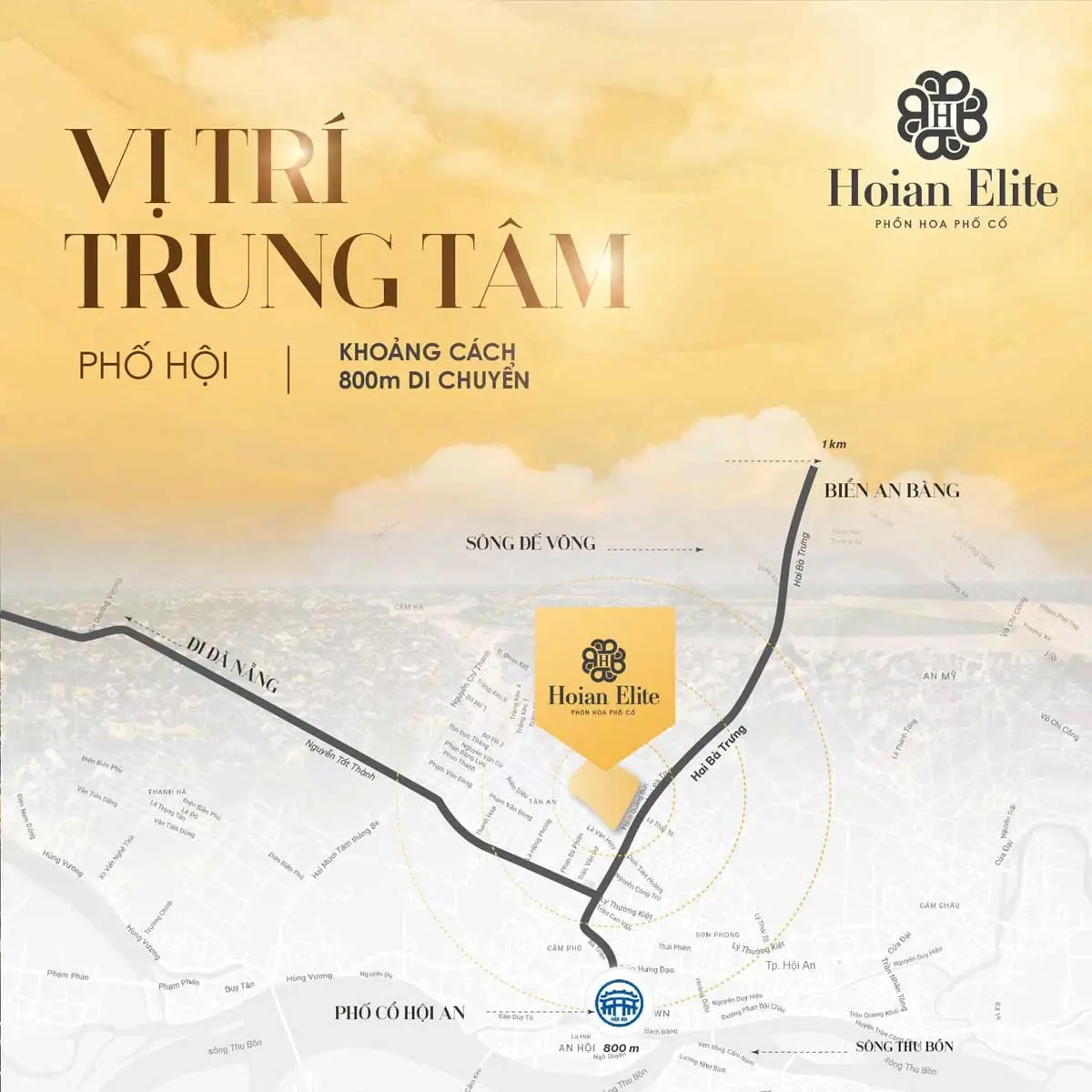 Hội An Elite 3 Vị trí liên kết vùng Dự án Khu đô thị Hội An Elite QUảng Nam