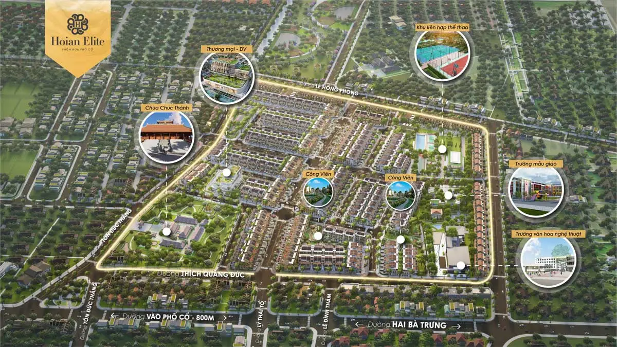 Hội An Elite 4 Tiện ích Dự án Khu đô thị Hội An Elite QUảng Nam