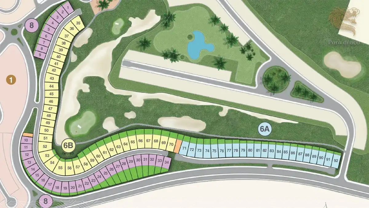 PARA DRACO CAM RANH 17 Sơ đồ mặt bằng phân lô Para Draco
