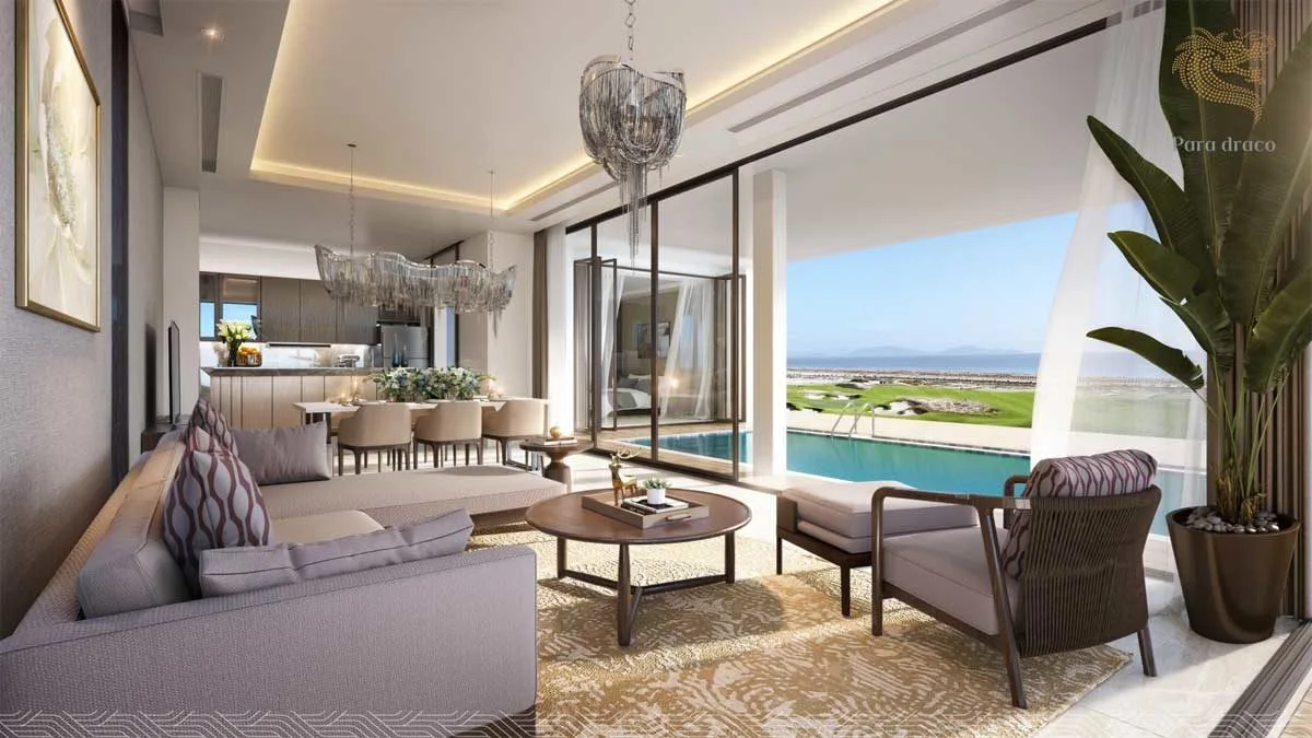 PARA DRACO CAM RANH 21 Phòng khách Biệt thự Para Draco