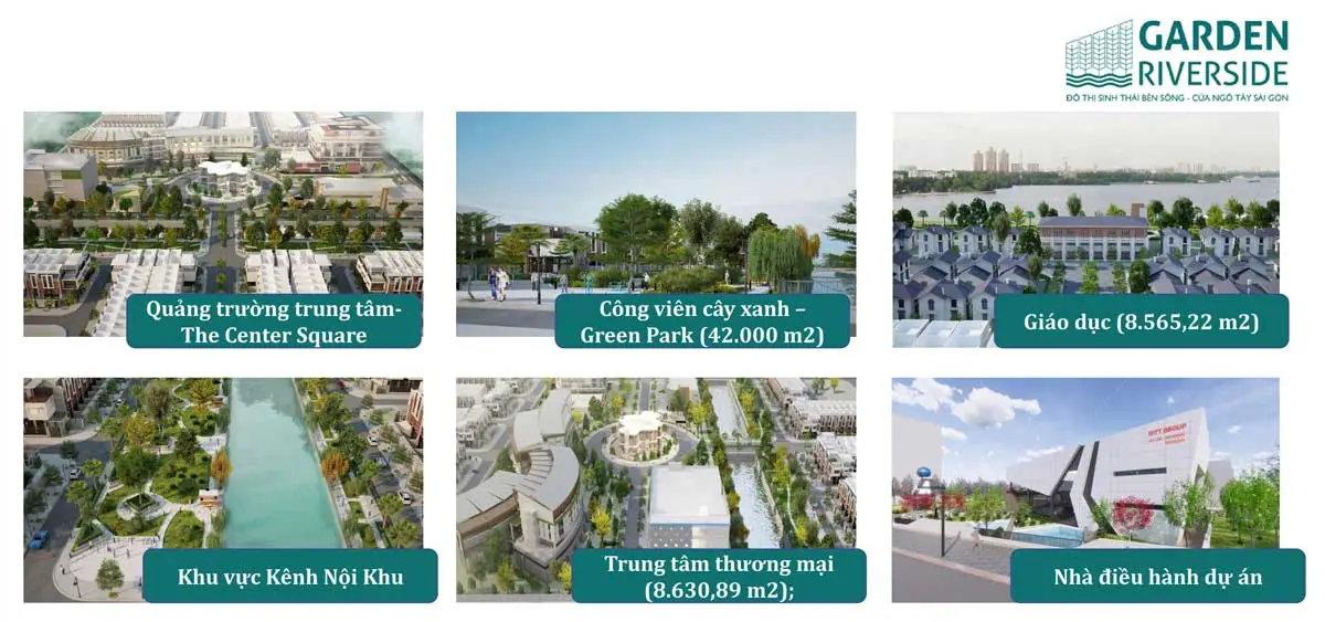 GARDEN RIVERSIDE LONG AN 10 Tiện ích nội khu Dự án Khu Nhà Vườn Bên Sông Garden Riverside Long An