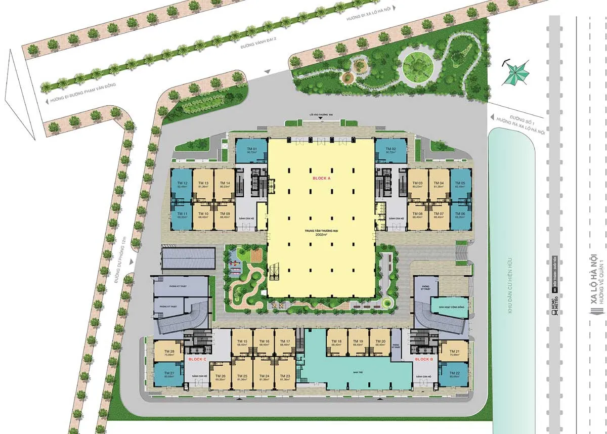 Lavita Charm Thủ Đức 6 Mặt bằng tầng 1 Lavita Charm Thủ Đức