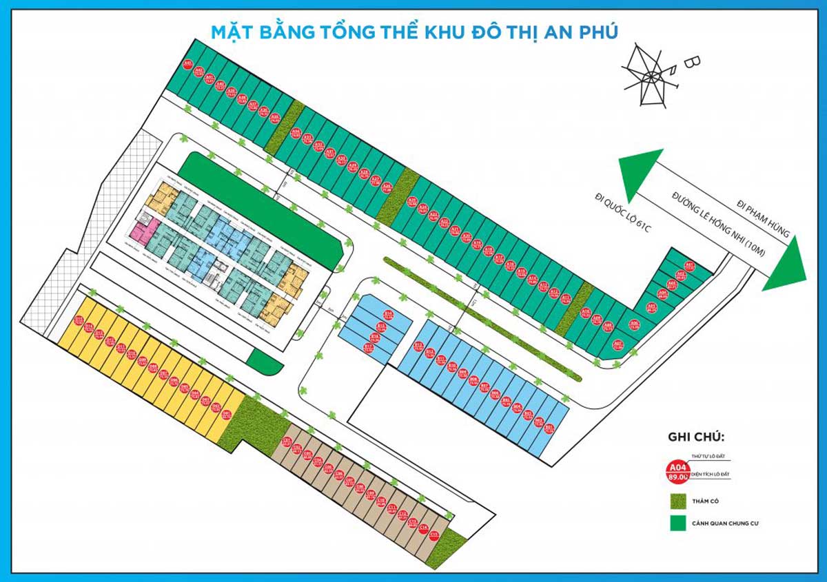 Mặt bằng Phân lô Dự án An Phú Eco City