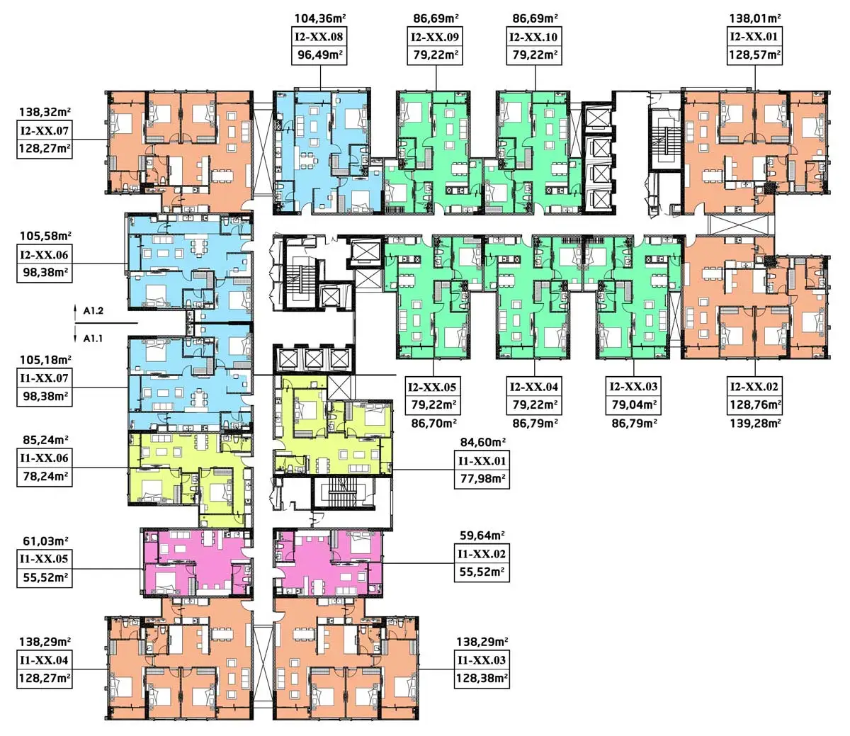 HÀ ĐÔ PHẠM VĂN ĐỒNG THỦ ĐỨC 8 mat-bang-tang-du-an-can-ho-ha-do-pham-van-dong