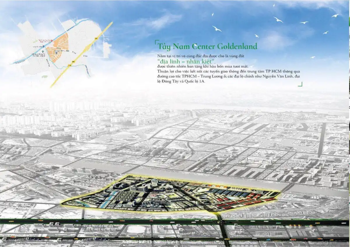 Tây Nam Center Golden Land Long An 1 tong quan du an tay nam center golden land