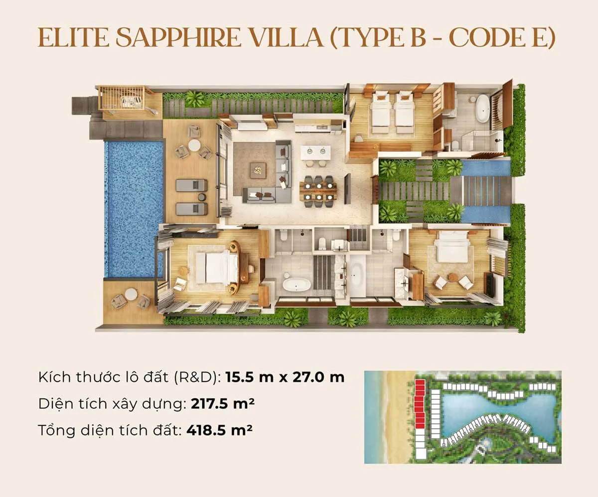 Felicity Phú Quốc Biet thu Elite Sapphire Villa Type B Felicity Phu Quoc - Felicity Phú Quốc
