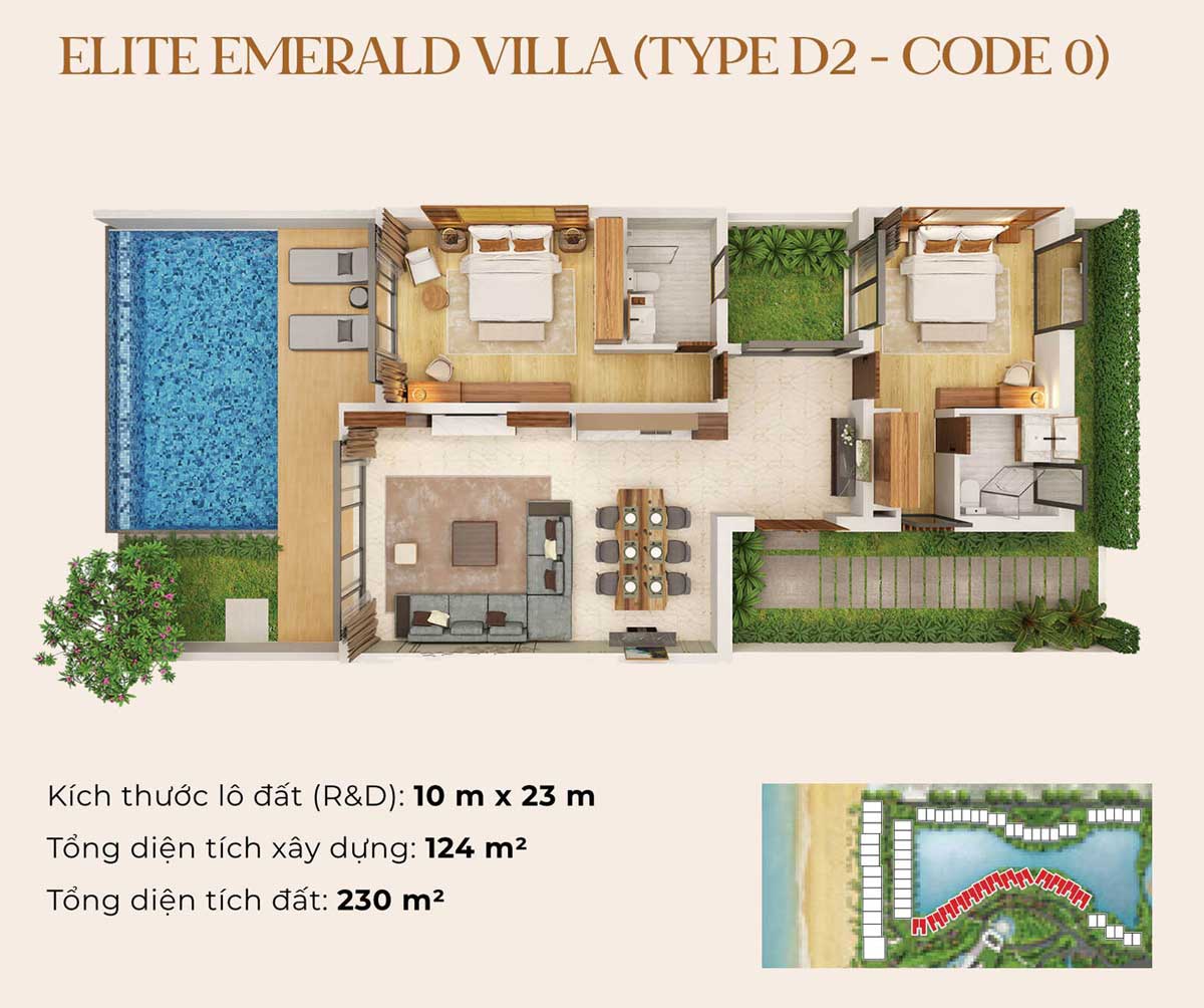 Biet thu Elite Emerald Villa Type 2 Felicity Phu Quoc - Felicity Phú Quốc