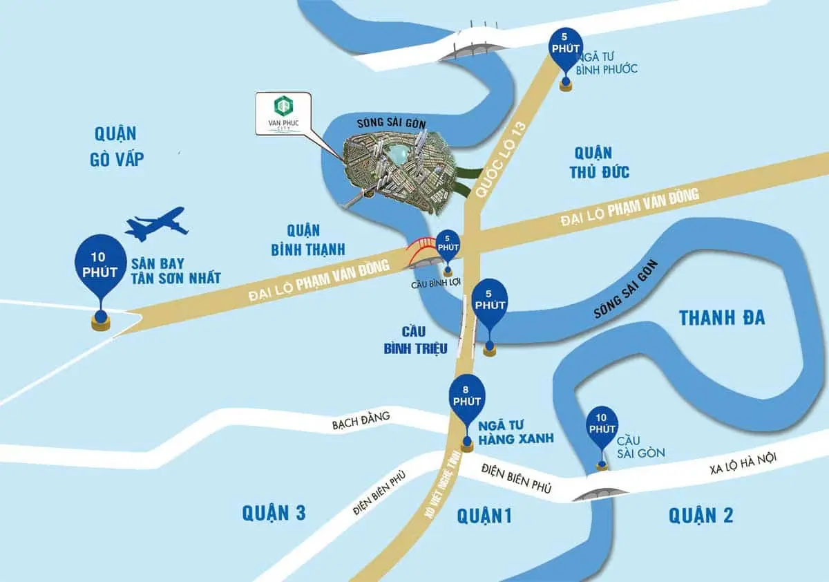 CĂN HỘ VẠN PHÚC CITY THỦ ĐỨC 4 Vị trí Căn hộ Vạn Phúc City Thủ Đức
