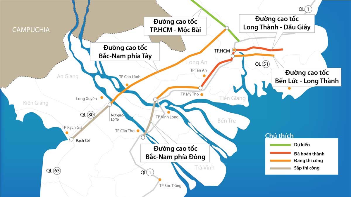 10.600 tỉ đồng xây Đường cao tốc TP.HCM - Mộc Bài Tây Ninh