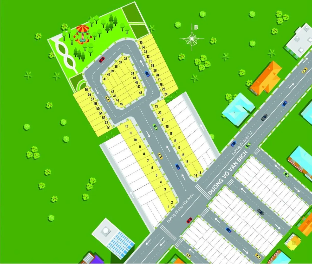 KHU DÂN CƯ TVC TRẦN VĂN CHẨM CỦ CHI 17 mat bang du an era park cu chi