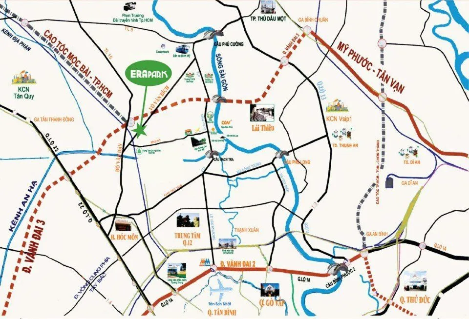 ERA PARK VÕ VĂN BÍCH CỦ CHI 2 vi tri du an era park