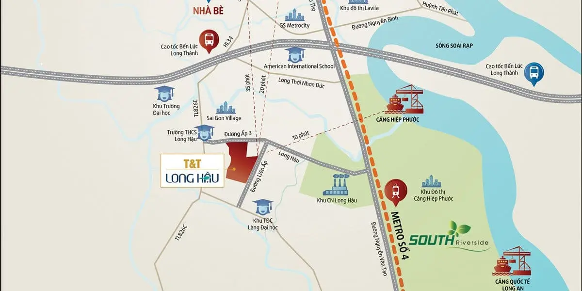 SOUTH RIVERSIDE NHÀ BÈ 4 tuyen-metro-so-4