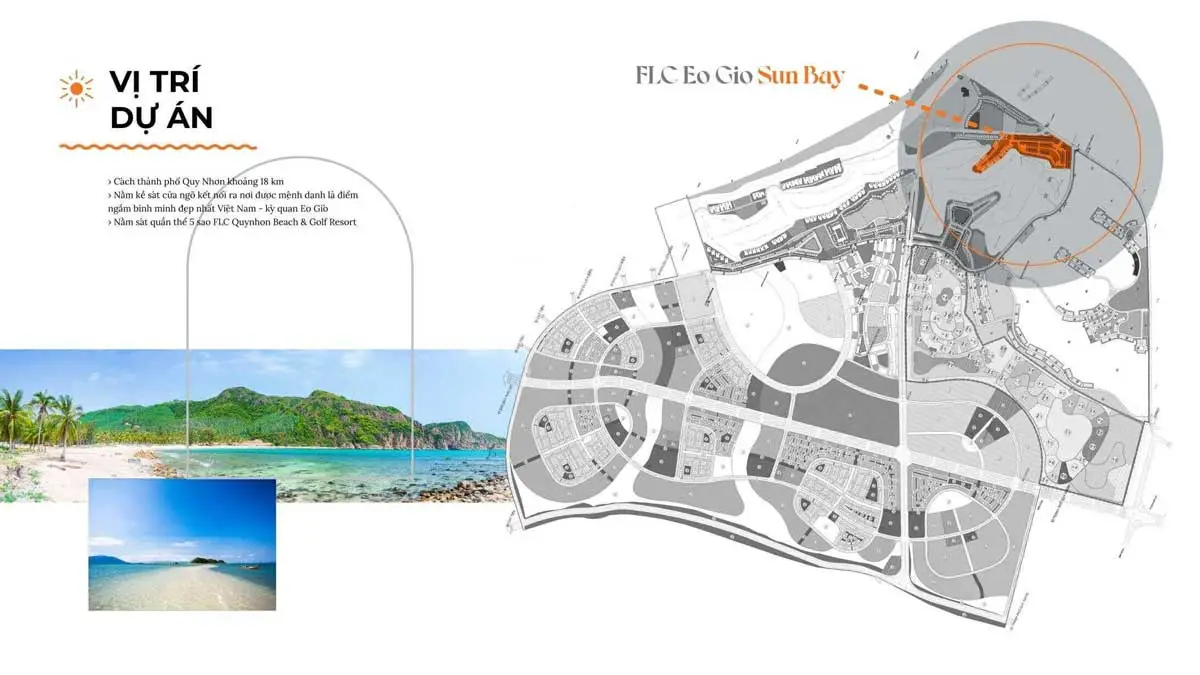 FLC Eo Gió Sun Bay 3 Vị trí Liên kết vùng Dự án FLC Eo Gió Sun Bay