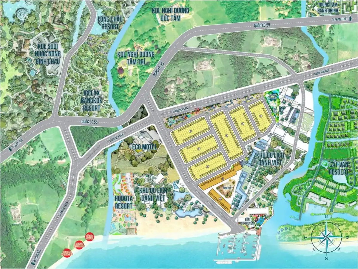 OCEAN GATE BÌNH CHÂU 14 mat bang phan lo du an ocean gate binh chau