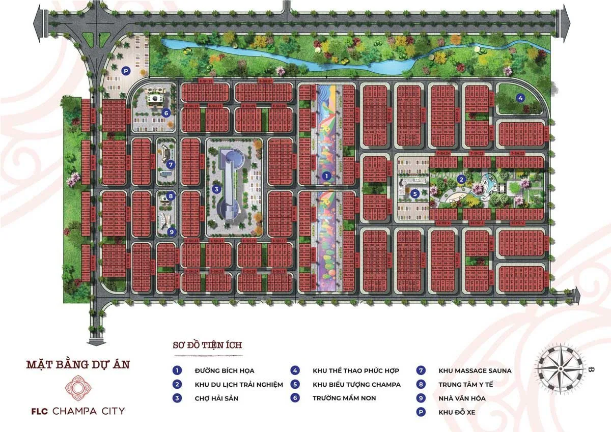 FLC QUẢNG NGÃI BEACH & GOLF 11 Mặt bằng FLC Champa City | FLC Quảng Ngãi Beach & Golf Resort