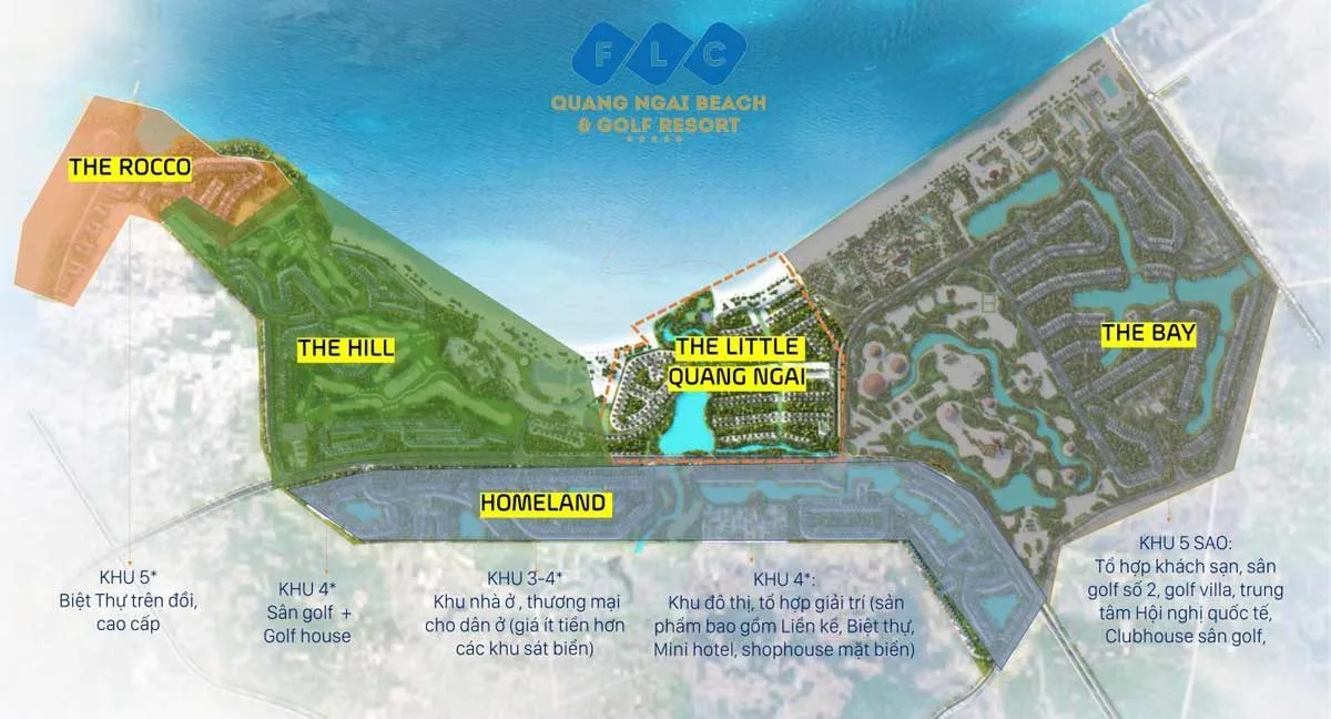 FLC QUẢNG NGÃI BEACH & GOLF 7 Tổng thể toàn khu Dự án Khu đô thị FLC Quảng Ngãi