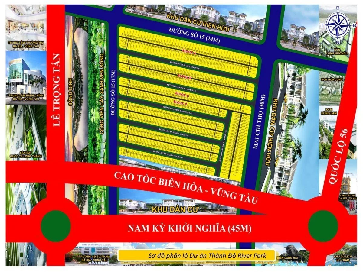 THÀNH ĐÔ RIVER PARK BÀ RỊA 3 so-do-phan-lo-du-an-thanh-do-river-park