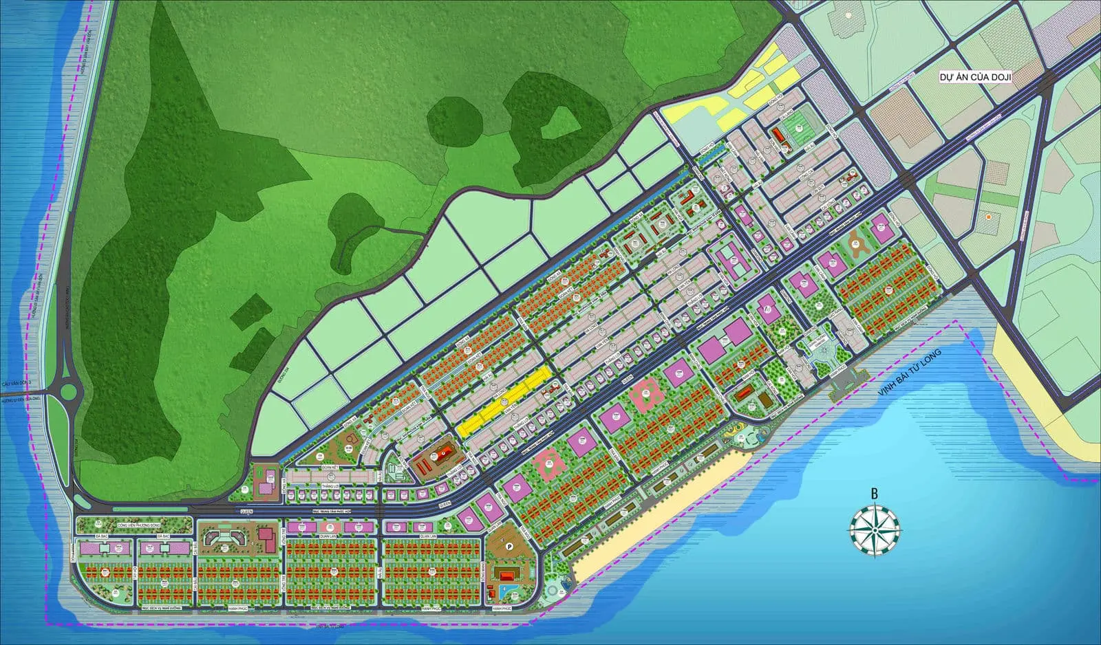 Khu đô thị Phương Đông Vân Đồn 8 Mặt bằng Dự án Khu đô thị Phương Đông Vân Đồn Quảng Ninh