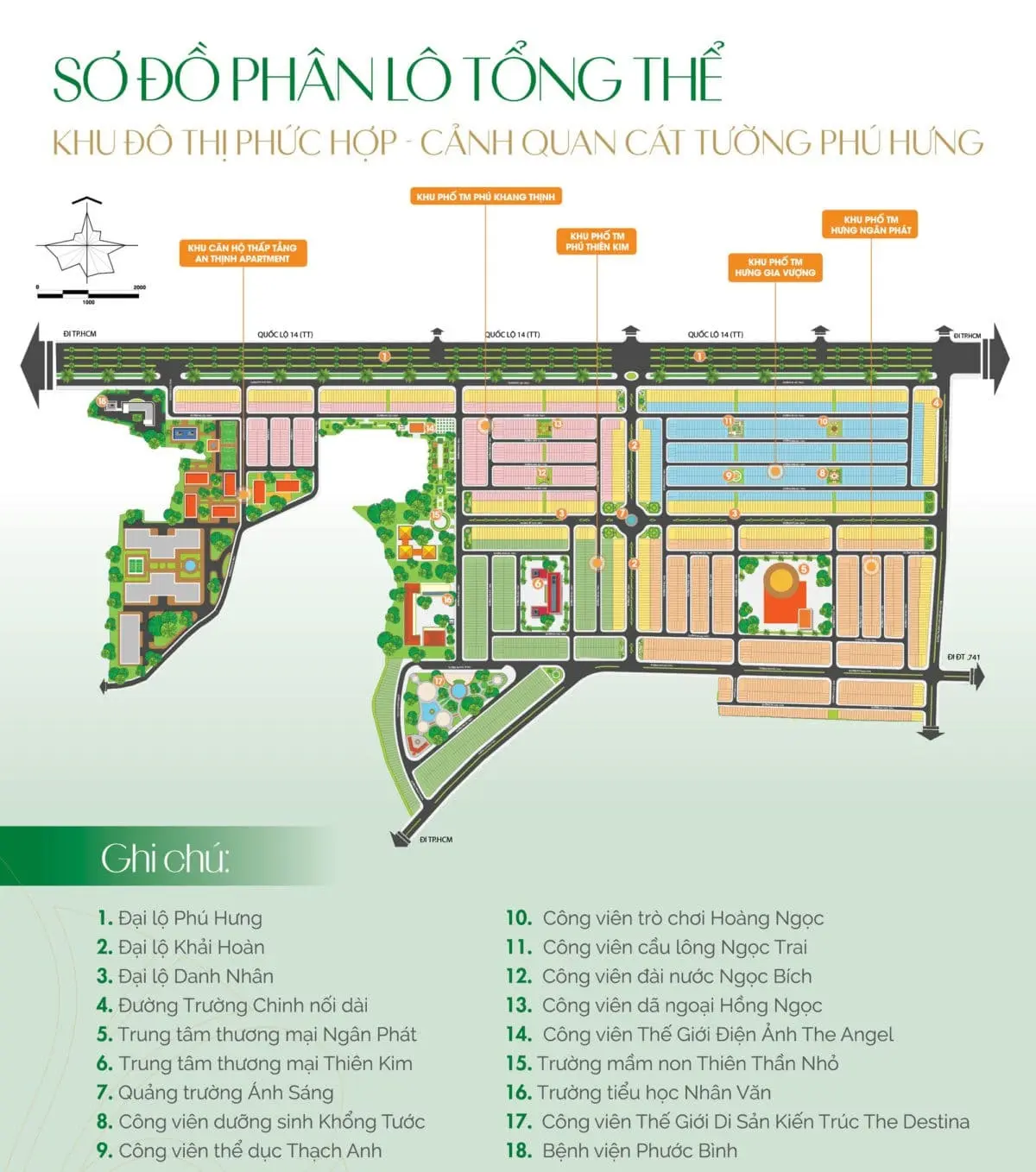 CÁT TƯỜNG PHÚ HƯNG 12 Mặt bằng phân lô Dự án Khu Đô Thị Phức Hợp & Cảnh Quan Cát Tường Phú Hưng