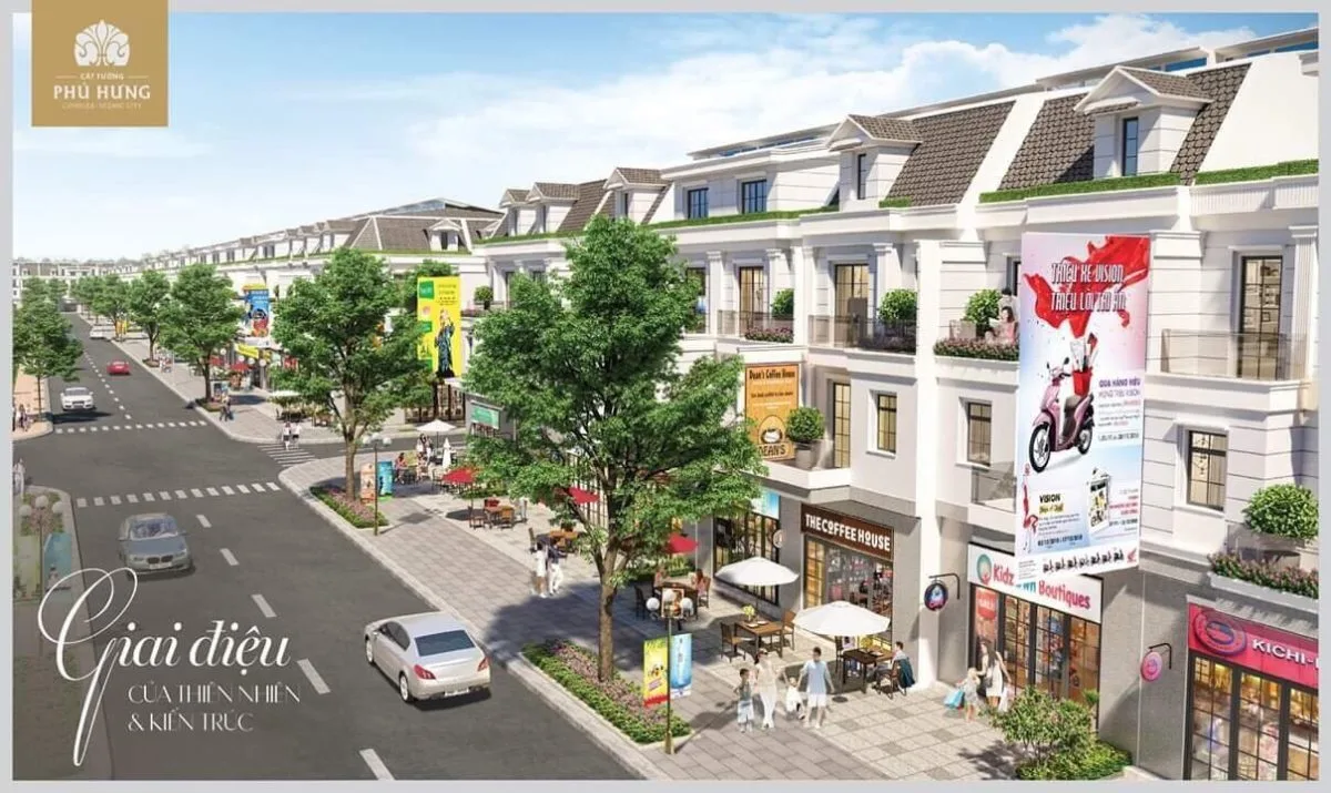 CÁT TƯỜNG PHÚ HƯNG 13 phoi canh khu nha pho du an cat tuong phu hung