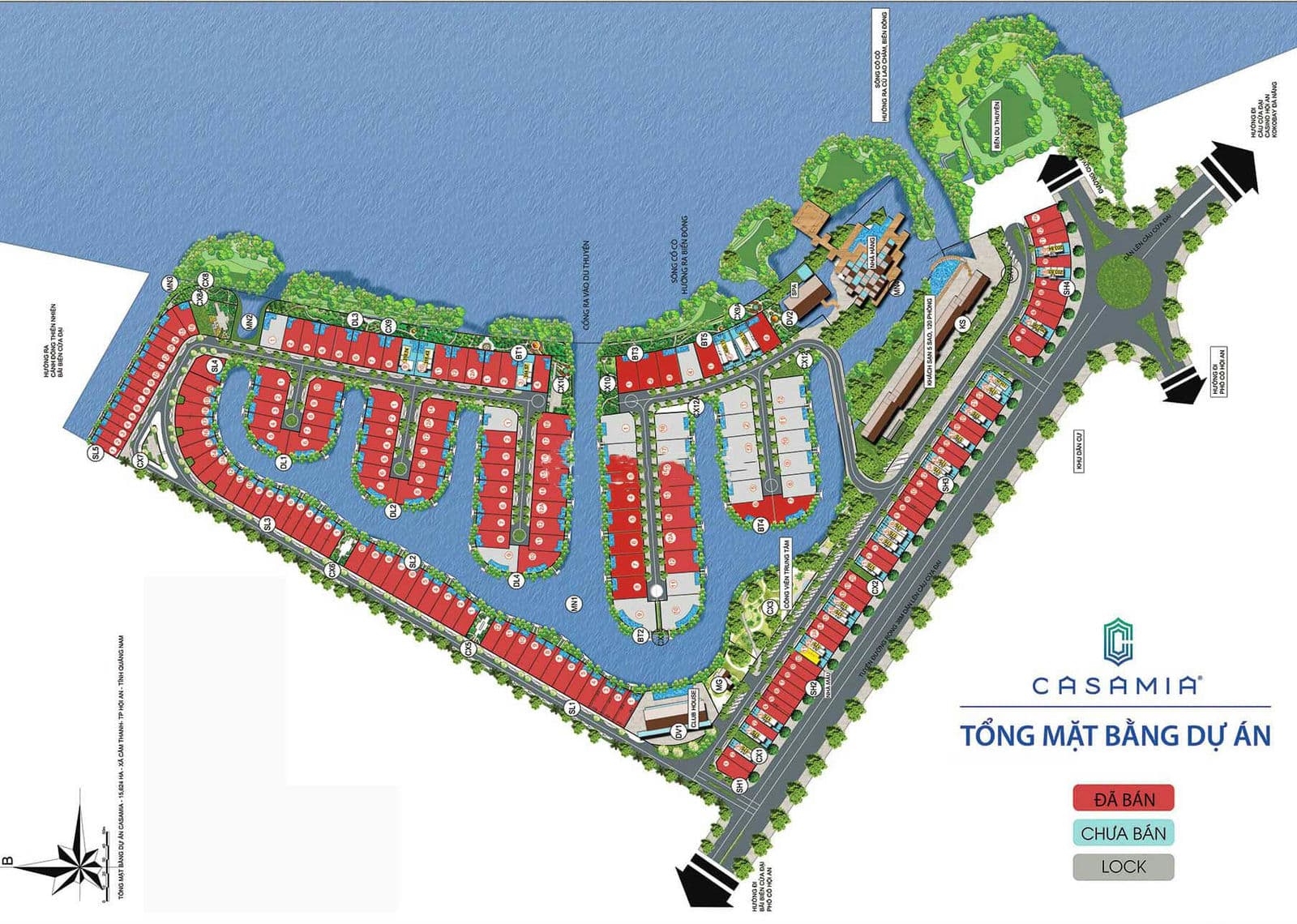 Mặt bằng Dự án Casamia Hội An