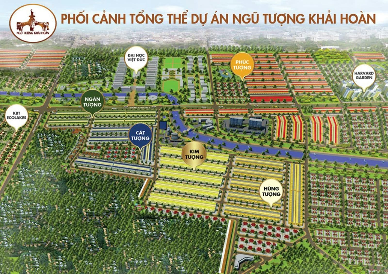 Mặt bằng Tổng thể Khu đô thị Ngũ Tượng Khải Hoàn